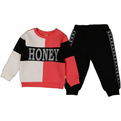 Παιδικές φόρμες φούτερ για κορίτσια 1 - 4 ετών Honey (2112) 